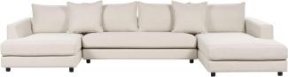 Ecksofa LILVIKEN Helles Beige Stoff