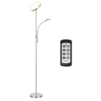 Tomons LED Stehlampe Stehleuchte Stufenlos Dimmbar, verstellbare Leselampe, LED fest integriert