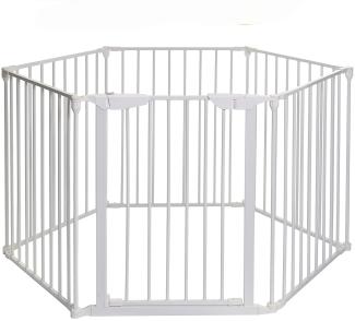 Dreambaby Laufgitter/Kaminschutzgitter/Türschutzgitter 'Mayfair Converta 3-in-1' weiß