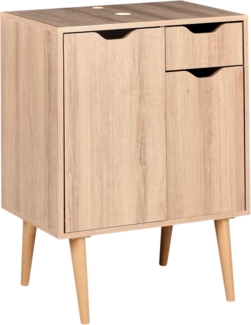 Waschbeckenunterschrank CANOAS 60 cm Hellbraun