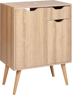 Waschbeckenunterschrank CANOAS 60 cm Hellbraun