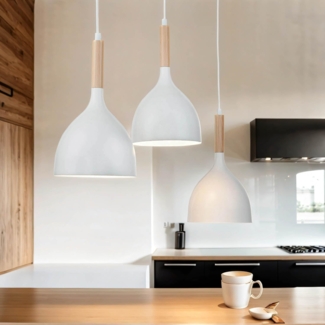 Licht-Erlebnisse Pendelleuchte NOAK, ohne Leuchtmittel, Hängelampe Braun E27 Metall Hängeleuchte