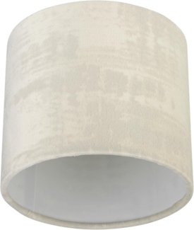 REV Lampenschirm im Vintage Look - Lampenschirm für Tischlampe, Ø 14cm, Ersatzlampenschirm Hänge- und Stehlampe, rund, arktisweiss