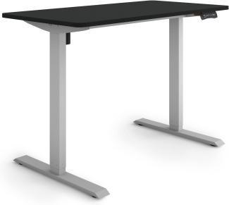 ESMART Germany ETX-121GB 120x60 cm Weiß Ergonomischer Steh-Sitz-Schreibtisch Stufenlos elektrisch höhenverstellbar 73,5-123,5cm 3X Memory Aktivitätserinnerung Soft-Start/Stopp Schnelle Montage