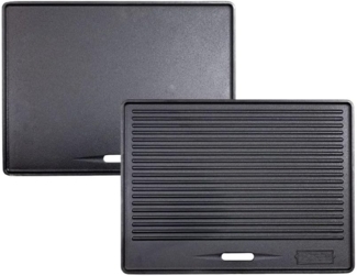 Riyashop Grillplatte GP1 Grillplatte für PRO/RED Serie Wendeplatte Gusseisen Pizzaplatte