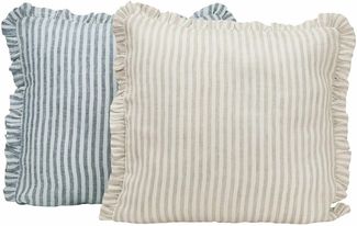 Mirabeau Kissenhülle Kissenhülle 2er Set Brenda blau/weiß