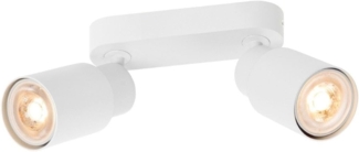 SLV PURI 2.0 Tube, Wand- und Deckenaufbauleuchte, long, 2 x max. 6W GU10, weiß - Wand- und Deckenleuchten