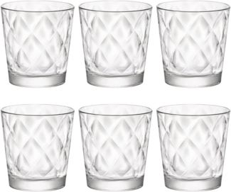 Bormioli 128756-v42 Kaleido Wasserglas, transparent 24 cl Set 6