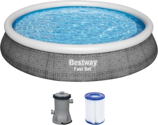 Bestway Fast Set™ Pool-Komplettset, mit Filterpumpe Ø 396x84 cm