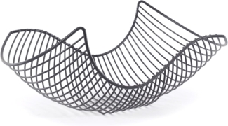 DESIGN DELIGHTS Obstschale GESCHWUNGENER FRÜCHTEKORB "SALOMON", schwarz, Metall, Brotkorb, Metall
