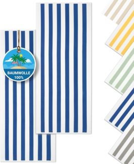 ZOLLNER Saunatuch, Zwirnfrottier (2-St), 70x180 cm, 100% Baumwolle, vom Hotelwäschespezialisten, Blau