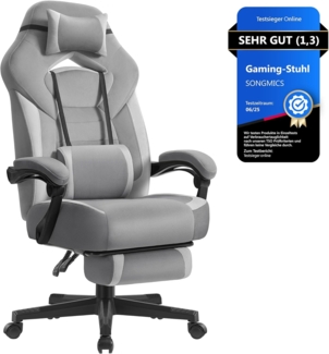 SONGMICS Gaming-Stuhl, Bürostuhl, Computerstuhl, ergonomisches Design, mit Fußstütze
