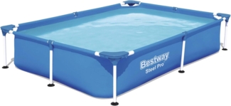 Bestway 1200 l Gerahmter Pool Stahlrahmen Blau 221x150 cm, 3 kg