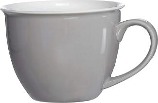 Ritzenhoff & Breker Doppio Jumbo Obere, Obertasse, Ober Tasse, Geschirr, Porzellan, Grau, 350 ml, 576818