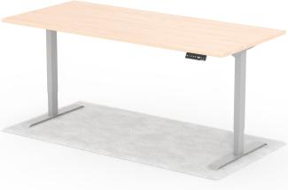 elektrisch höhenverstellbarer Schreibtisch DESK 200 x 90 cm - Gestell Grau, Platte Eiche