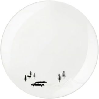 ASA Selection Dessertteller, Skidding Xmas Snow Tracks, L. 205mm, B. 205mm, H. 22mm