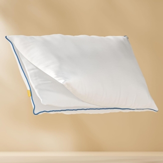 Emma Flauschkissen, 98 % Polyester / 2 % Elasthan weiß, 80x80 cm
