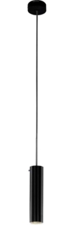 Sollux Borgio 1 Hängelampe schwarz, grau GU10 dimmbar 8 x 8 x 105 cm