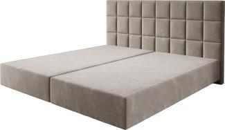 Boxspringgestell Dream-Fine Mikrofaser Beige 200x200 cm