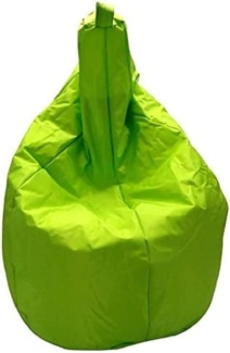 Dmora Einfarbiger Sitzsack, grüne Farbe, Maße 80 x 120 x 80 cm