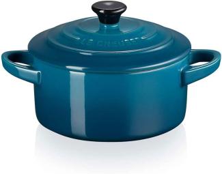 Le Creuset 'Poterie' Mini Cocotte, Steinzeug deep teal, Ø 10 cm, 0,2 l