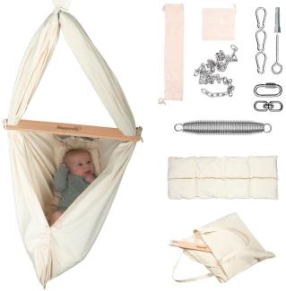 Baby Federwiege Set natur