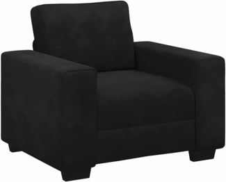 vidaXL Sessel Schwarz 60 cm Samt 4105252