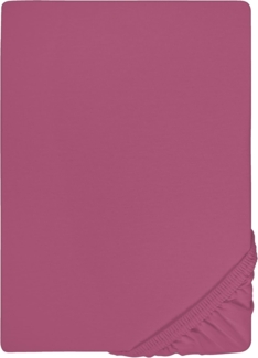 biberna Feinjersey-Spannbetttuch 0077144, brombeer, 1x 90x190 cm - 100x200 cm