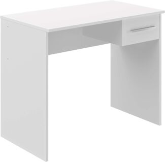 Amazon Marke - Movian Inari moderner Schreibtisch, Computertisch mit 1 Schublade, 50 x 90 x 73, Weiß