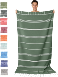 furora HOLIDAY Saunatuch Strandtuch Hamamtuch: groß 100x200 cm Saunatuch, Strandhandtuch dünn