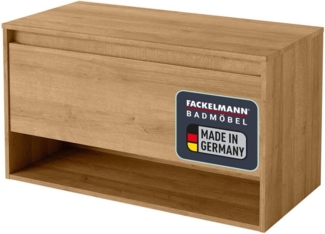 Fackelmann NATURA Waschbeckenunterschrank 94 cm breit, Braun hell