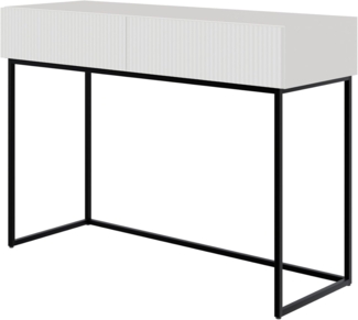 Selsey 'Veldio' Schminktisch mit 2 Schubladen, weiß, ca. 79 x 110 x 40 cm