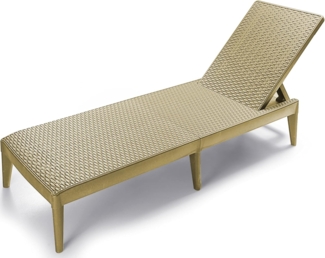 ONDIS24 Gartenliege Numana Sonnenliege mit 4-fach verstellbarer Rückenlehne, in Rattan-Optik, UV-beständig, witterungsbeständig, wetterfest