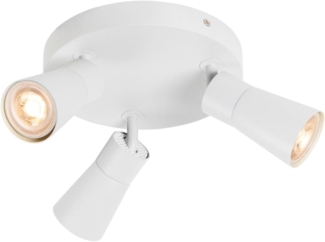 SLV PURI 2.0 Cone, Wand- und Deckenaufbauleuchte, rund, 3 x max. 6W GU10, weiß - Wand- und Deckenleuchten