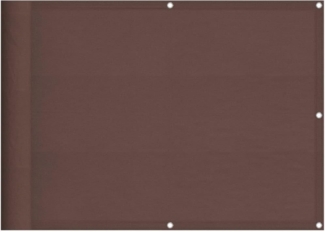 vidaXL Balkon-Sichtschutz Braun 75x700 cm 100 % Polyester-Oxford 4000382