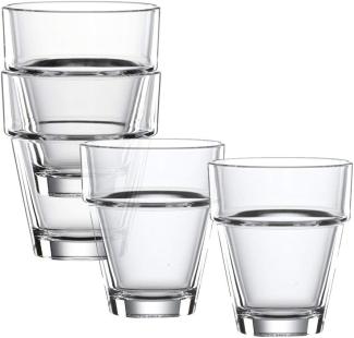 Spiegelau Bistro Tumbler Mini, 4er Set, Universalbecher, Becher, Trinkglas, Kristallglas, 95 ml, 2670146