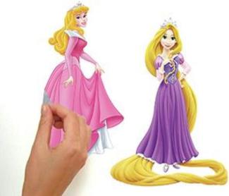 Disney Prinsesser Wallstickers