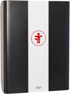 KEMMLIT Wickeltisch Pamplona Anthrazit/Timkid Kawaform midi- klappbar als Wandwickeltisch, Formholz, inkl. Wickelauflage (Anthrazit Weiß)