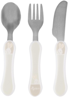 Sigikid Besteck-Set Vanilla, Hase (3-tlg), Edelstahl