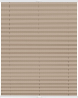 Lichtblick Sonnenschutzsysteme GmbH Verdunklungsplissee Helsingborg 85 cm x 210 cm (BxL) Beige Verdunkelnd mit Thermofunktion; einfache Installation mit Klemmträgern; verspannt