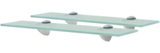 vidaXL Schweberegale 2 Stk. Glas 40x10 cm 8 mm 3051495