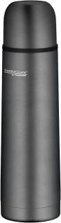 TC BEVERAGE BOTTLE 0,50l, stone grey, Thermosflasche aus Edelstahl, 12 h heiß / 24 h kalt, absolut dicht mit Drehverschluss und Becher, für Uni, Schule, Büro, Reisen, by THERMOS, Isolierflasche türkis