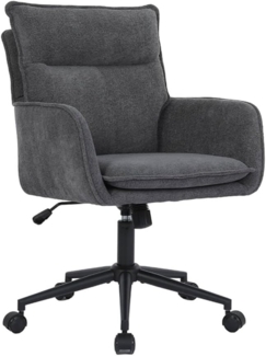 HOME DELUXE Bürostuhl aus Webstoff CORA - Anthrazit