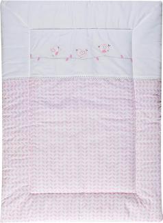 Schardt 13 109 3/718 Krabbeldecke Lovely Birds 100 x 135 cm, rosa