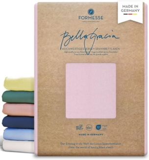 Formesse Jersey Spannbetttuch Bella Gracia|180x190 - 200x220 cm| rose