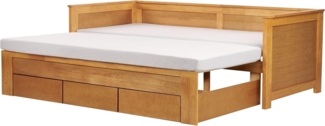Tagesbett CAHORS 90 x 200 cm Holz Heller Holzfarbton