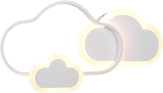 lightling LED Wandleuchte Claudi, LED fest integriert, Warmweiß, Integrierter Dimmer, Fernbedienung, RGBW Farbwechsler