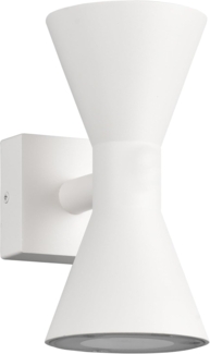 Außenwandleuchte ARDAS Up and Down in Weiß, Höhe 20cm