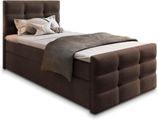 Masseno Boxbett AMON 100x200 cm mit Bonell Matratze und Topper