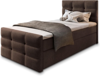 Masseno Boxbett AMON 100x200 cm mit Bonell Matratze und Topper